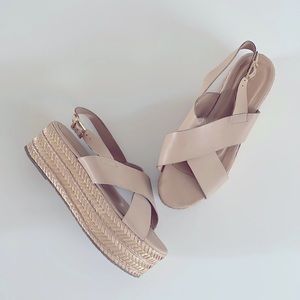 Kaanas Nude Platform Espadrilles